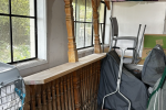 Wooden ornate bar leaner/frame