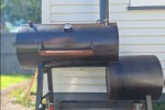 Offset steel bbq