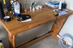 Queen Bed and Base, Wooden Desk