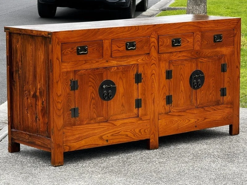 $1 reserve! absolutely stunning indonesian solid rosewood sideboard!