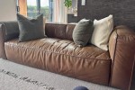 3 seater leather sofa