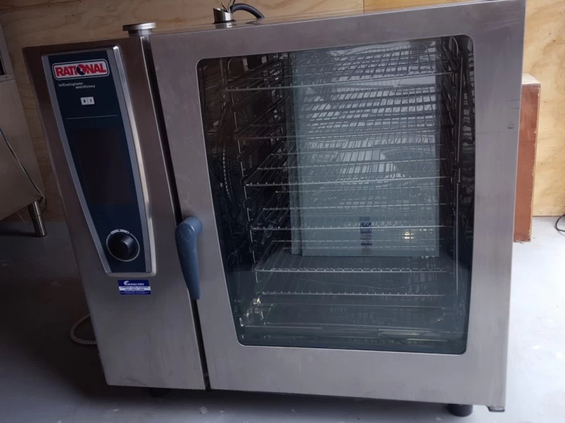 Commercial oven and dishwasher