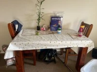 King bed, Queen bed, Dresser, Dining table with 5 chairs, 198 litre fr...