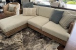 L shape sectional sofa with chaise, chaise extension length including ...