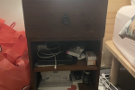 Queen bed and base, Bookcase, Side drawers x 2, Stool, Mirror, Mountai...