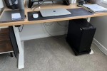 Computer desk, King single bed frame, headboard and mattress, Single b...