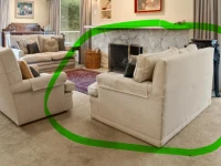 2 Seater Couch x2 green highlighted (2), Arm chair - see photo pink hi...