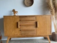 Solid Oak Mid Century Sideboard