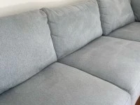 Nick Scali Sofa 2.5 seater & chaise - Arctic Blue