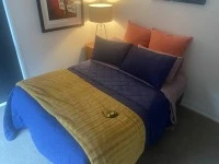 Double bed base and mattress