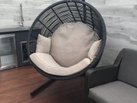 1beanbag, 1 outdoor coffee table, outdoor hanging chair, 1 queen bed, ...