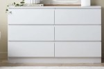 Double bed with mattress, Bedside table, Drawers, Drawers