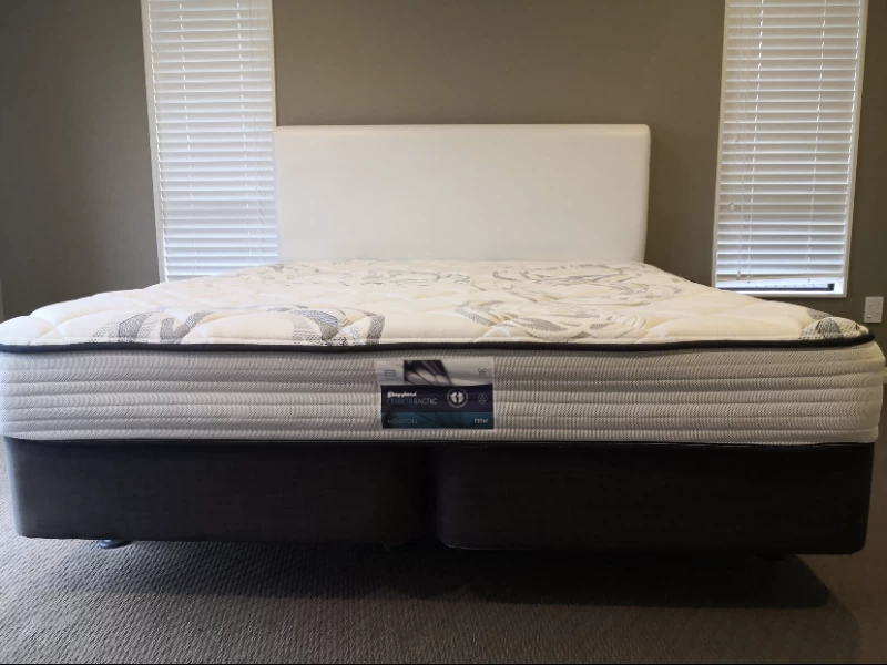King size mattress, split base and headboard