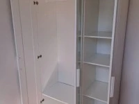 BRIMNES Wardrobe with 3 doors, white,IKEA Wardrobe,wardrobe used