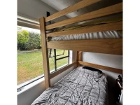 Queen loft bed frame and mattress