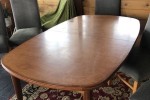 Mid century extendable dining table.