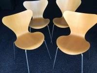 Table and Chairs, 4 chairs, stacked