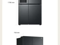 Lg 635 MBL side by side fridge