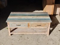 Recycled fir tree coffee table