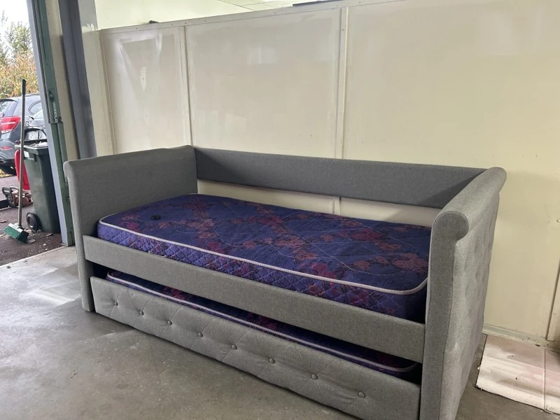 Couch bed with trundler and mattresses