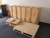 And a treadmill. Also large wooden shipping crates & several pallets