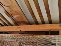 Antique Edwardian Oak Double Bed