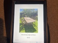 Outdoor table and chairs set