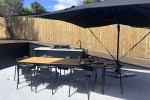 Outdoor table, chairs