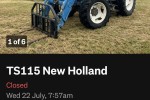 2001 TS115 NEW holland tractor