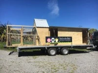 Hen house with Pitched Roof Run, made by stockontheblock