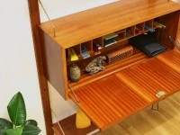 Mid Century Large Wall Units. 370cm WIDE. 214cm H.
