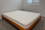 Queen bed frame and mattress