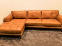 Luca Hendrix II Leather sofa 3 seater