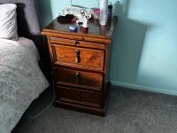 Dressing table, Drawer, Bedside table, Bedside table, Clothes stand, D...