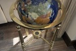 Large Luxury Gemstone World Globe on Brass Stand with Compass – 106cm ...