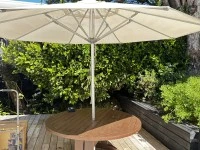 Outdoor table, Outdoor chairs x6