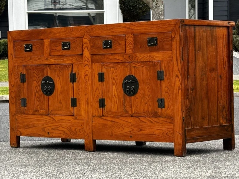 $1 reserve! absolutely stunning indonesian solid rosewood sideboard!