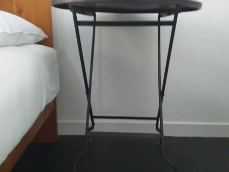 Wrought iron bedside tables