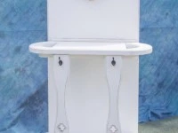 An interesting hand craft 1950's era dressing and vanity stand Unique ...