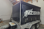 Trailer: 2m height *2.4m width * 6m length and as we have a machine in...