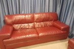 Three seater Couch, Ottoman
