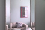 Mirror (2), Bedside cabinet (2), Chair, Barstools, Framed print