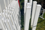 Removable Upvc fence panels (5), Removable Upvc fence post (7)