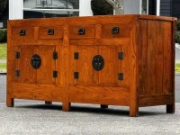 $1 reserve! absolutely stunning indonesian solid rosewood sideboard!