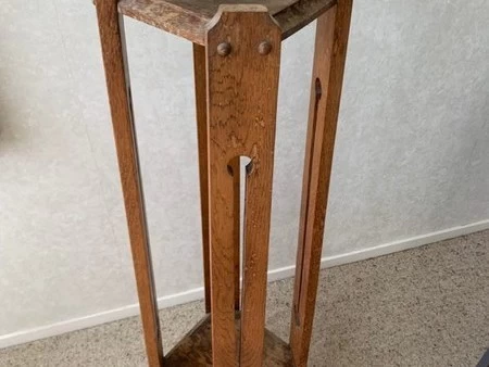 Tall wooden stand