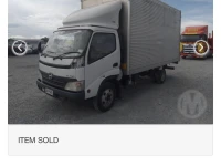 HINO box body truck, starts and runs