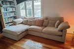 L shaped couch - comes into 2 parts