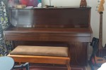 Stand-up upright piano, Bed, Closet / wardrobe