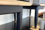 Pair of Alba Black 2 Drawer Bedside Tables by Dixie Cummings