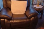 A king bed, a queen bed, a ks bed, 3 leather couches, 2 book shelf, a ...